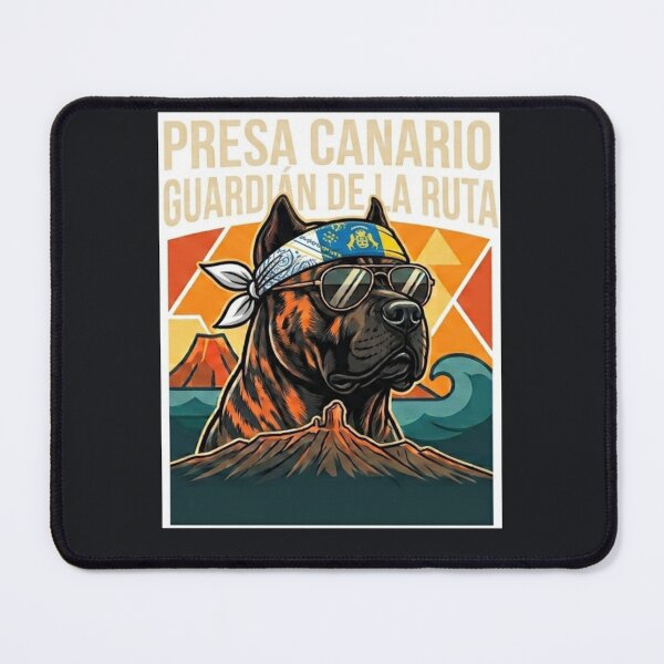 Item preview, Presa Canario Biker Guardian of the Route - Canary Islands Dog Sticker designed and sold by EfectoCreativo.