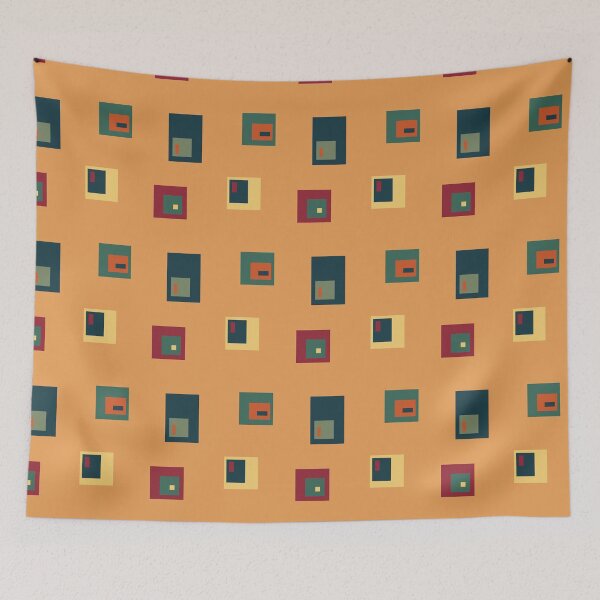 Item preview, Retro Bauhaus Quadrants Terracotta designed and sold by Qousqoza7.