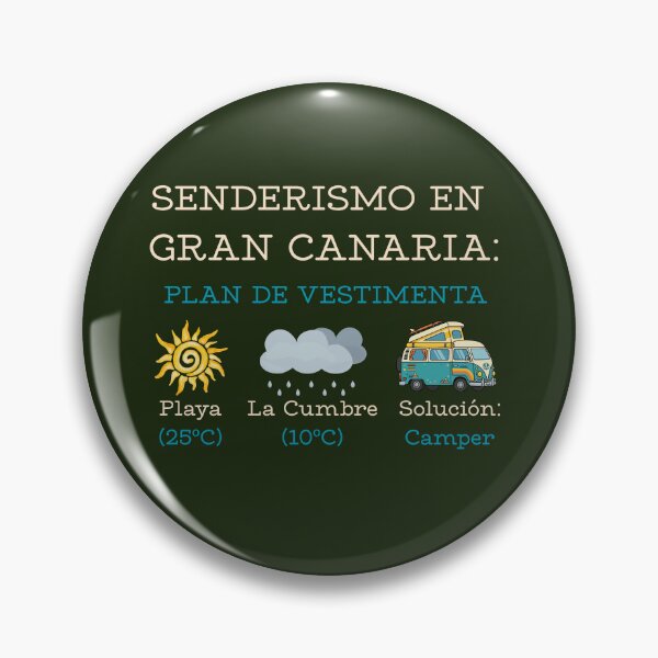Item preview, Gran Canaria Hiking Campervan Funny Quote - Hiking in Gran Canaria Sticker designed and sold by EfectoCreativo.
