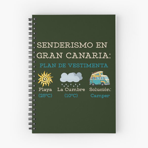 Item preview, Gran Canaria Hiking Campervan Funny Quote - Hiking in Gran Canaria Sticker designed and sold by EfectoCreativo.