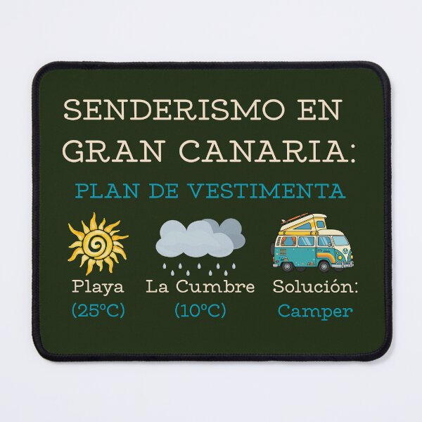 Item preview, Gran Canaria Hiking Campervan Funny Quote - Hiking in Gran Canaria Sticker designed and sold by EfectoCreativo.