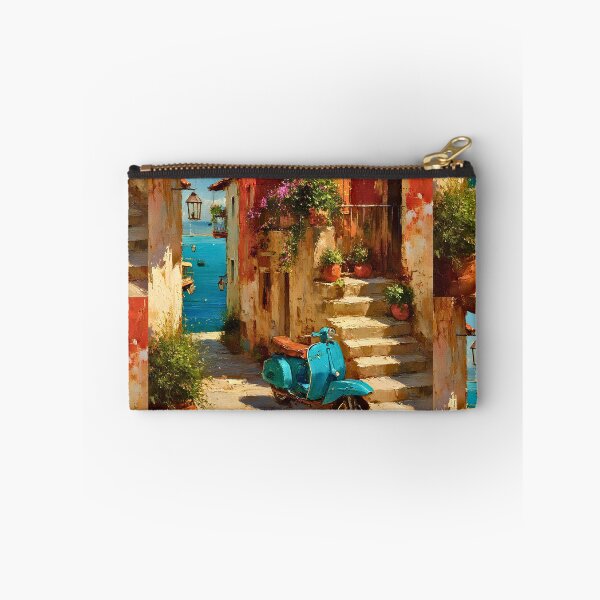 Item preview, Mediterranean Vintage Scooter Village designed and sold by CheersTOGETHER.