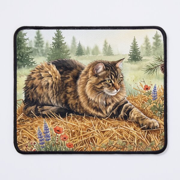 Item preview, Nari my Cat in a Forest Meadow designed and sold by CentauriArt.