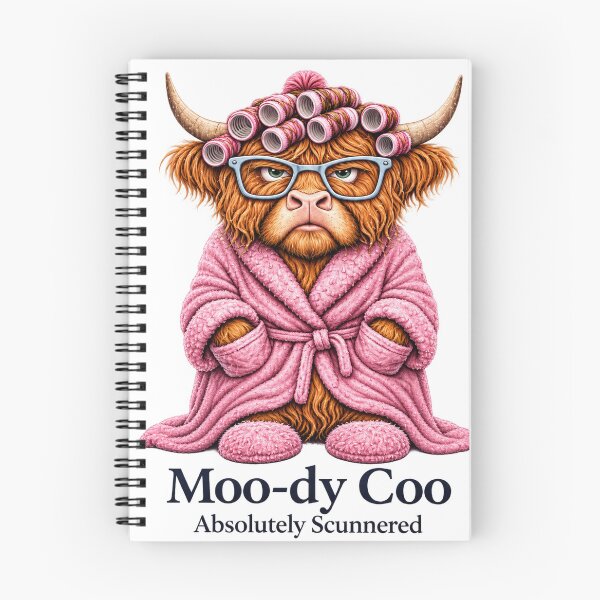 Item preview, Moo-dy Coo – Absolutely Scunnered Scottish Highland Cow designed and sold by Thistleinkart.
