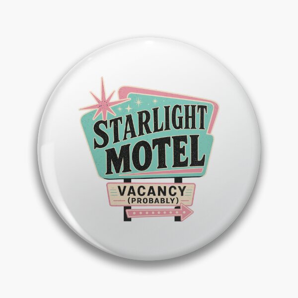Item preview, Starlight Motel Vacancy Probably - Retro Neon Sign Design designed and sold by Uglyandcute.