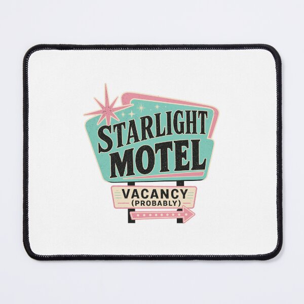 Item preview, Starlight Motel Vacancy Probably - Retro Neon Sign Design designed and sold by Uglyandcute.
