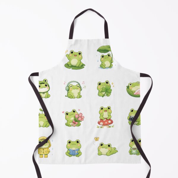 Item preview, Cute Kawaii Frog Chibi Character Sticker Pack for Digital Planning and Crafts designed and sold by Rehnair.