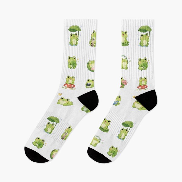 Item preview, Cute Kawaii Frog Chibi Character Sticker Pack for Digital Planning and Crafts designed and sold by Rehnair.