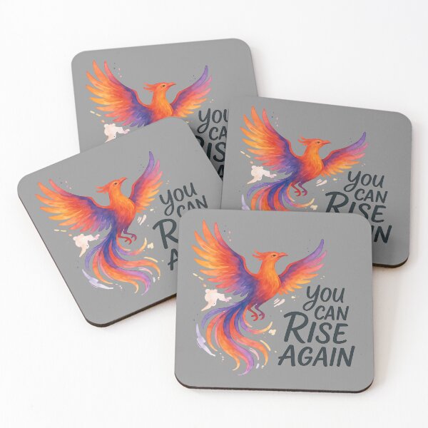 Item preview, Watercolor Phoenix Rising Quote designed and sold by MarCinu Art.