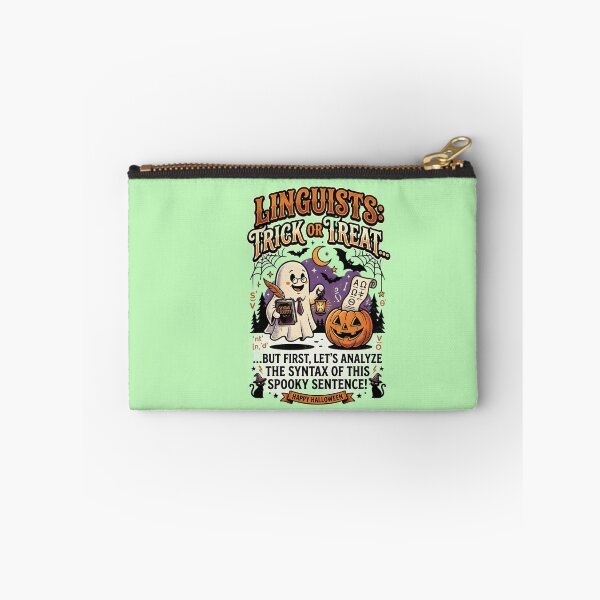 Item preview, Trick or treat, but first, let's analyze the syntax of this spooky sentence - Halloween for linguists designed and sold by ParadoxParadox.