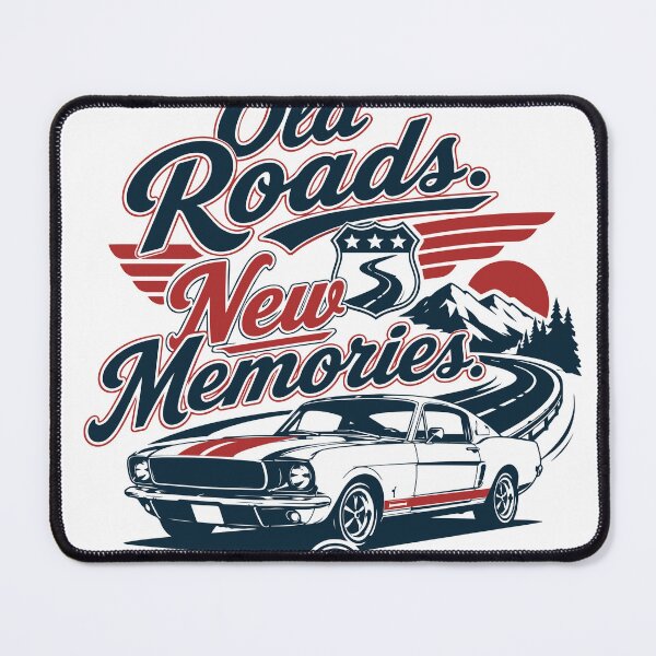 Item preview, Old Roads New Memories - Retro Classic Car Road Trip designed and sold by pickmeupplz.