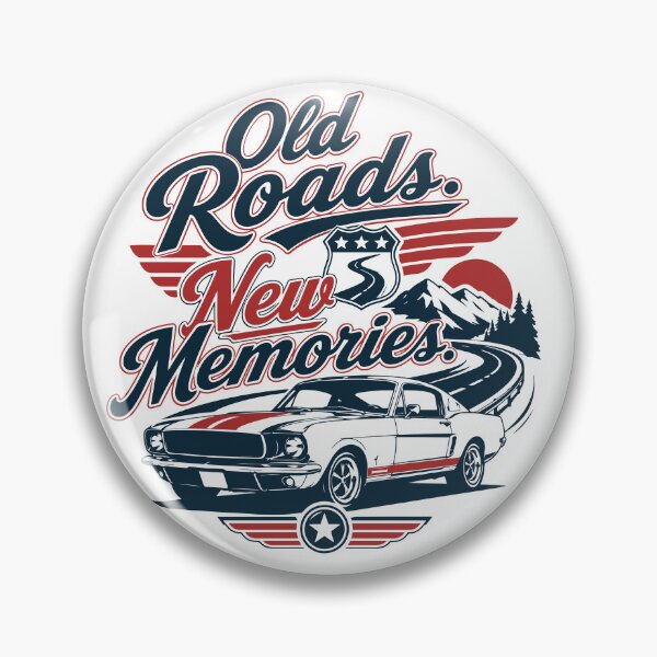 Item preview, Old Roads New Memories - Retro Classic Car Road Trip designed and sold by pickmeupplz.