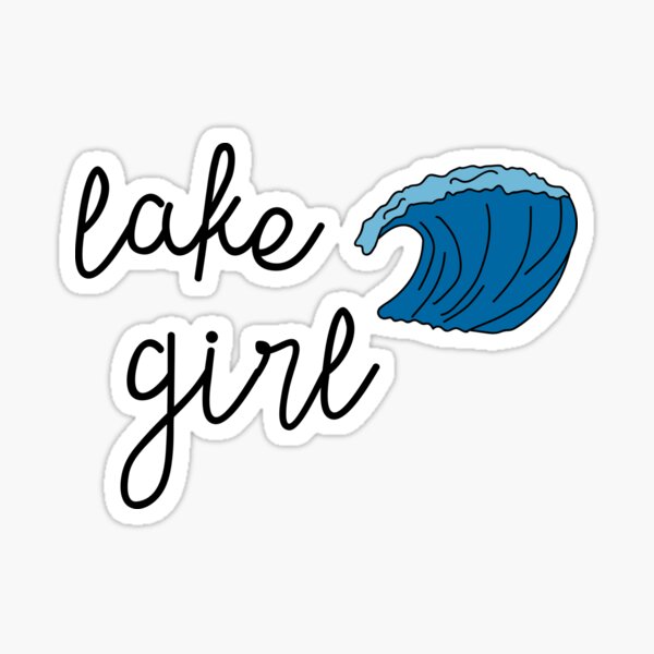 Lake Girl Sticker