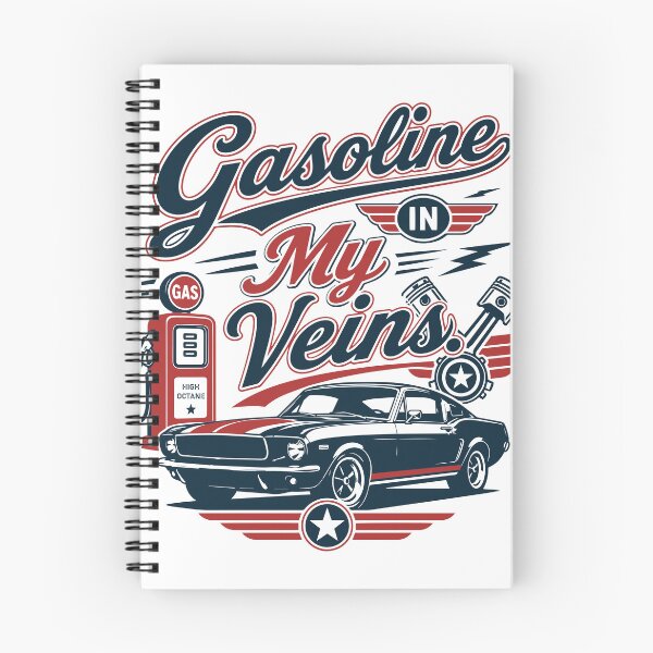 Item preview, Gasoline in My Veins - Retro Classic Car Automotive designed and sold by pickmeupplz.