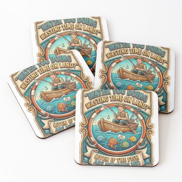 Item preview, WAT-ER YOU DOING WASTING TIME ON LAND? designed and sold by likbatonboot.