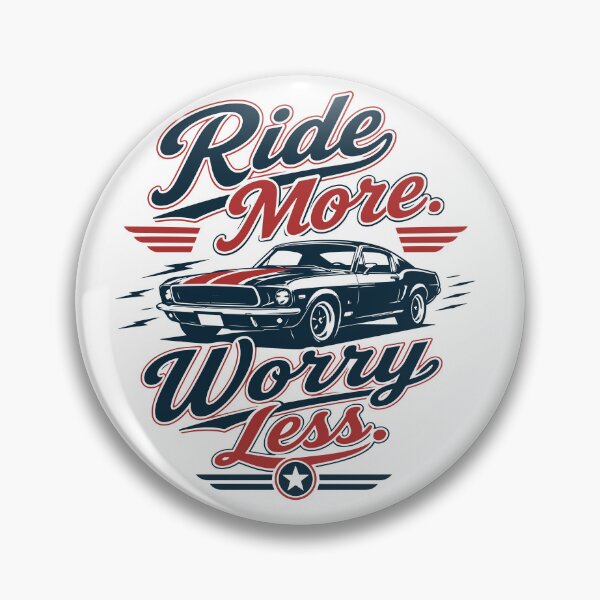Item preview, Ride More Worry Less - Retro Classic Car Americana designed and sold by pickmeupplz.