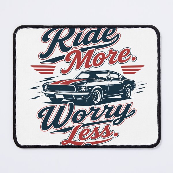 Item preview, Ride More Worry Less - Retro Classic Car Americana designed and sold by pickmeupplz.
