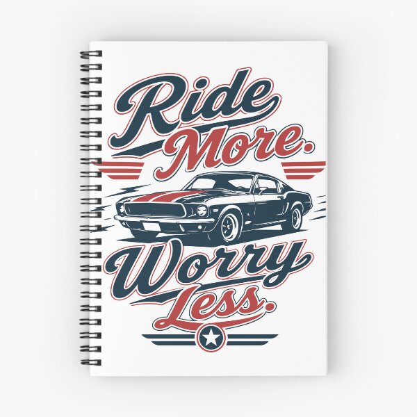 Item preview, Ride More Worry Less - Retro Classic Car Americana designed and sold by pickmeupplz.