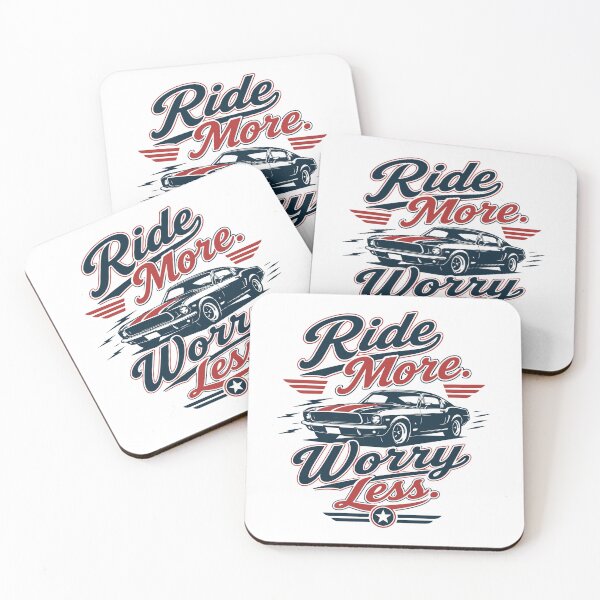 Item preview, Ride More Worry Less - Retro Classic Car Americana designed and sold by pickmeupplz.