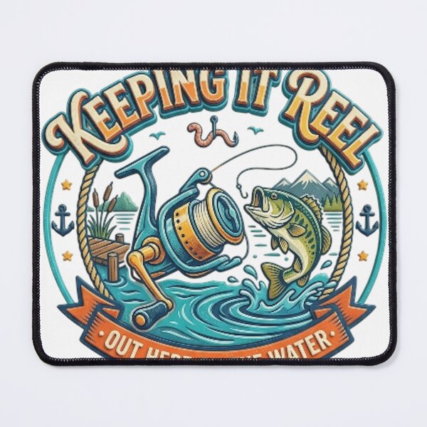 Item preview, KEEPING IT REAL OUT HERE ON THE WATER designed and sold by likbatonboot.