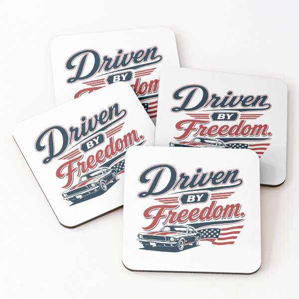 Item preview, Driven by Freedom - Retro Classic Car Americana designed and sold by pickmeupplz.