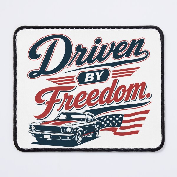 Item preview, Driven by Freedom - Retro Classic Car Americana designed and sold by pickmeupplz.