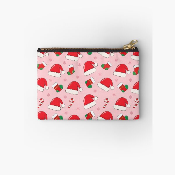 Item preview, Pink Christmas Santa Hat Stocking Seamless Pattern designed and sold by teeperfect.