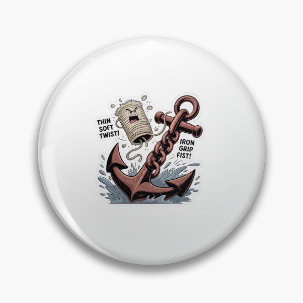 Item preview, Cotton String Versus Anchor Chain Scale Sticker designed and sold by Imaginarium of Chaos falcon88 .
