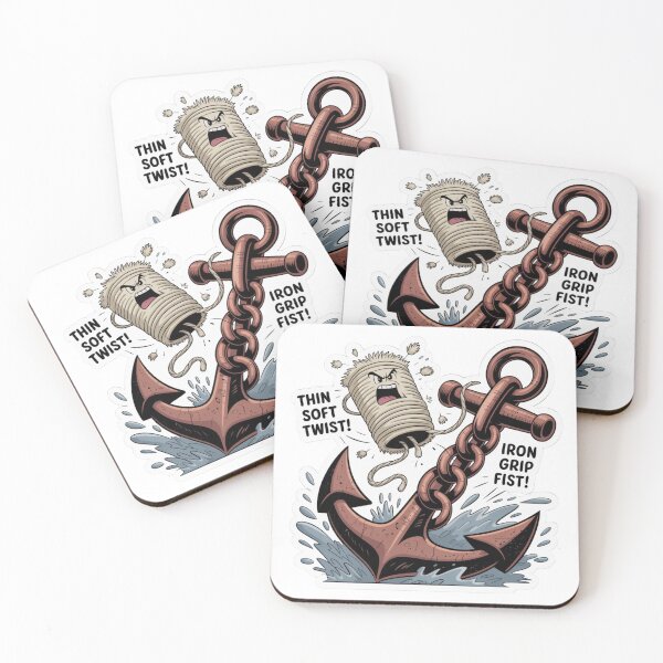 Item preview, Cotton String Versus Anchor Chain Scale Sticker designed and sold by Imaginarium of Chaos falcon88 .