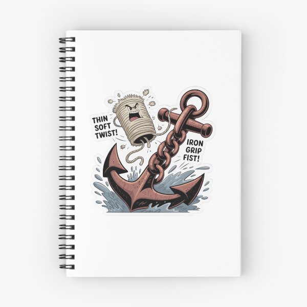 Item preview, Cotton String Versus Anchor Chain Scale Sticker designed and sold by Imaginarium of Chaos falcon88 .