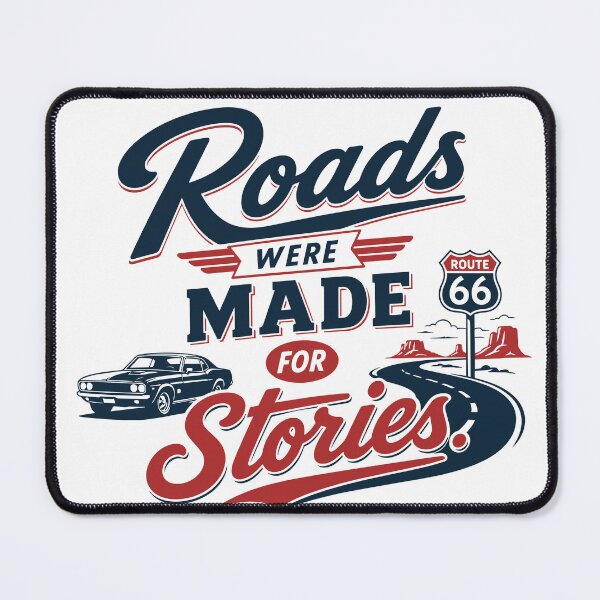 Item preview, Roads Were Made for Stories - Retro Classic Car Americana designed and sold by pickmeupplz.