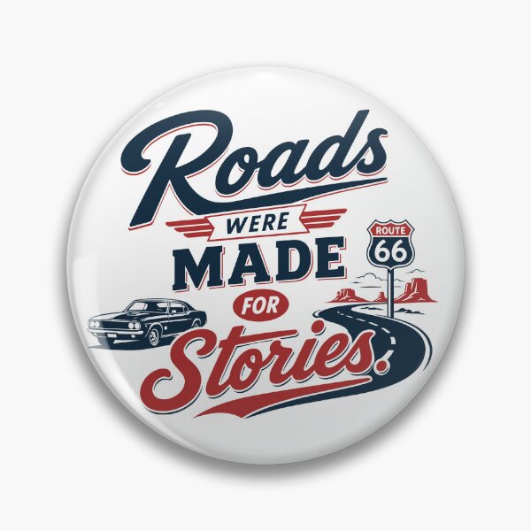 Item preview, Roads Were Made for Stories - Retro Classic Car Americana designed and sold by pickmeupplz.