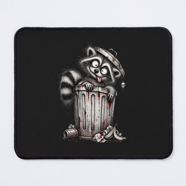 Item preview, Creepy Raccoon – Trash Can Horror designed and sold by UnglaublichGut.
