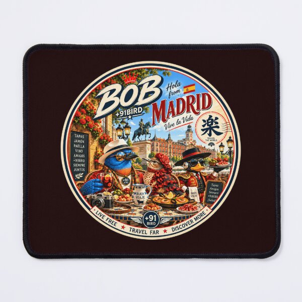 Item preview, BOB in Madrid – Spanish Food & Travel Adventure | +91BIRD designed and sold by Plus91BIRD.