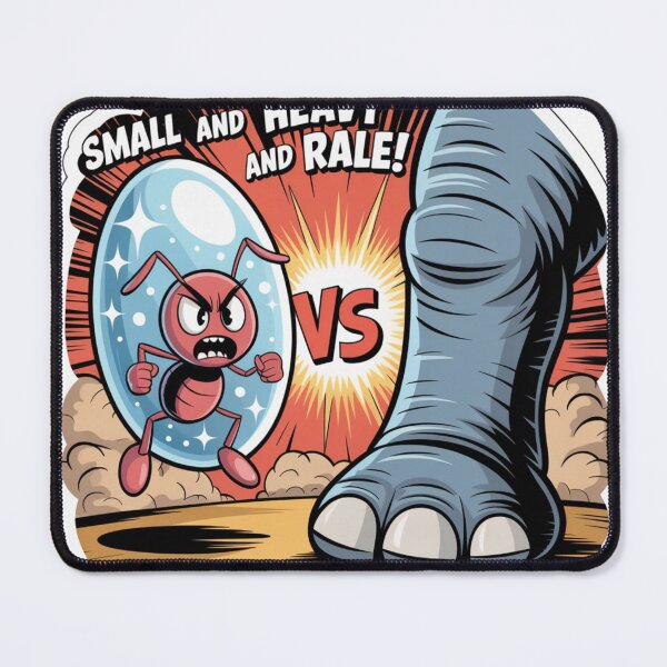 Item preview, Ant Egg Versus Elephant Leg Scale Sticker designed and sold by Imaginarium of Chaos falcon88 .