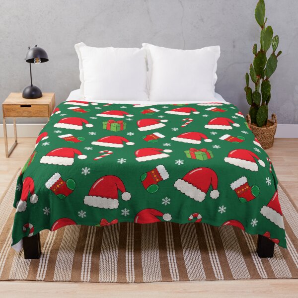 Item preview, Santa Hat Christmas Gift Seamless Pattern designed and sold by teeperfect.
