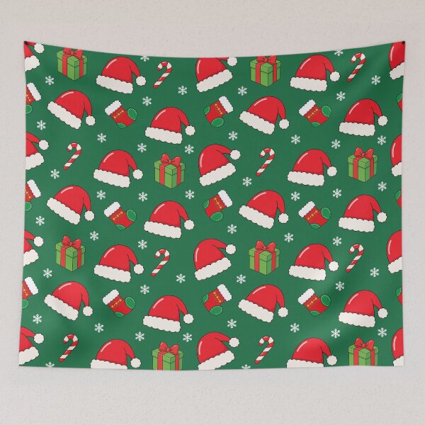 Item preview, Santa Hat Christmas Gift Seamless Pattern designed and sold by teeperfect.