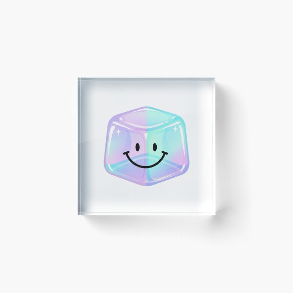 Item preview, Cute Glossy Smiley Cube designed and sold by Denim Art Studio.