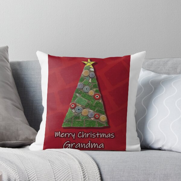 Item preview, Merry Christmas Grandma Mosaic Christmas Tree designed and sold by joannaydesigns.