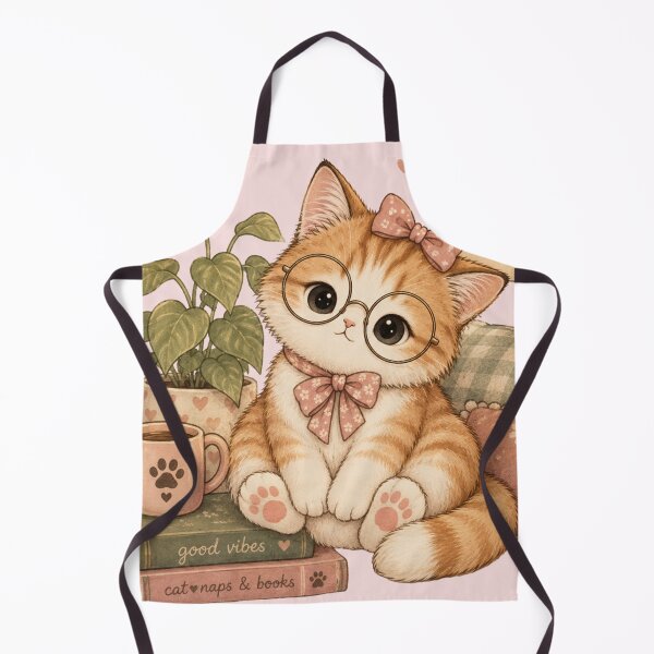 Item preview, Cute Kitten With Glasses Take Time To Bloom Cat Naps Books designed and sold by Artemis & Woven Collective.