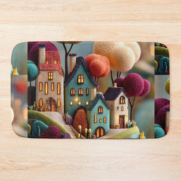 Item preview, Whimsical Felt Village Storybook Design designed and sold by CheersTOGETHER.