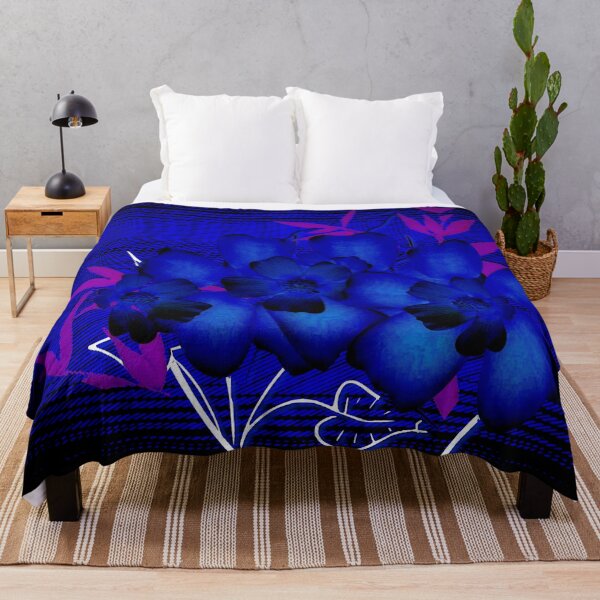 Item preview, Lightning Blue Buttercup Flower Art  designed and sold by Dahneray1.