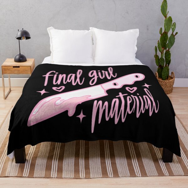 Item preview, Cute Pink Final Girl Scream Queen Horror Movie designed and sold by AvaLawley.