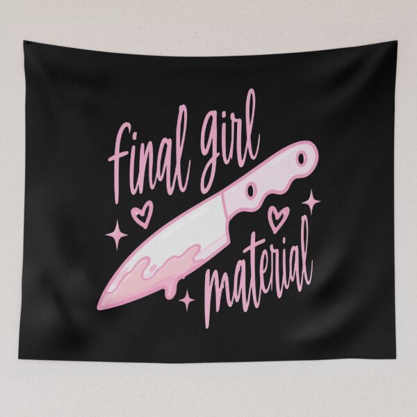 Item preview, Cute Pink Final Girl Scream Queen Horror Movie designed and sold by AvaLawley.