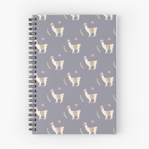 Item preview, Sweet Watercolor Llama with Pastel Rainbow Slate Purple Pattern designed and sold by svitlaarty.