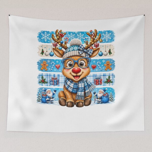 Item preview, Cute Rudolph Reindeer Christmas Bow designed and sold by DYAFLK.