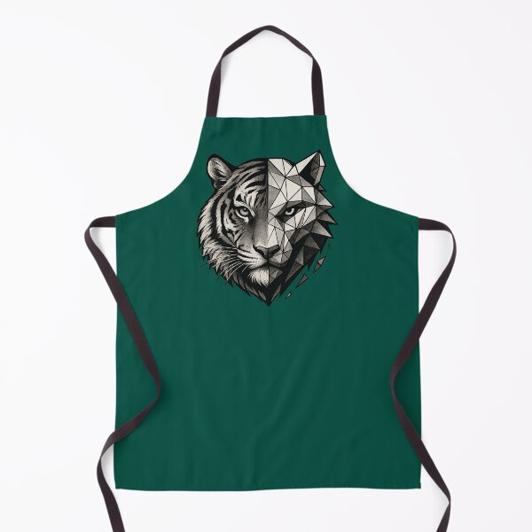 Item preview, Geometric Tiger Face Split Aesthetic designed and sold by MarCinu Art.