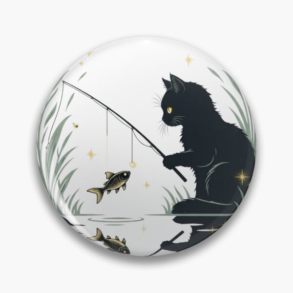 Item preview, Night Fishing Cat designed and sold by Arhangeleo.