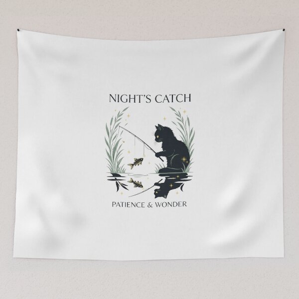Item preview, Night Fishing Cat designed and sold by Arhangeleo.
