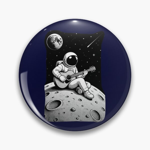 Item preview, Astronaut Playing Guitar designed and sold by Mattigiov.